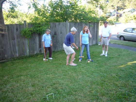 Playing Croquet