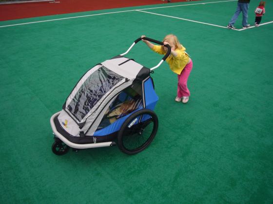 Sophie with stroller