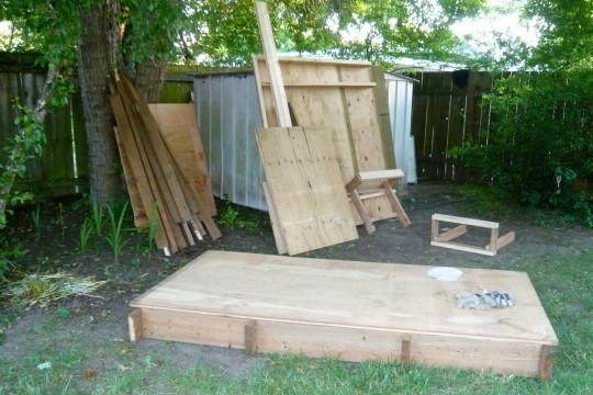 In pieces after the move to our house